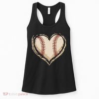 Heart Baseball Love Women's Tank Top thumb 0