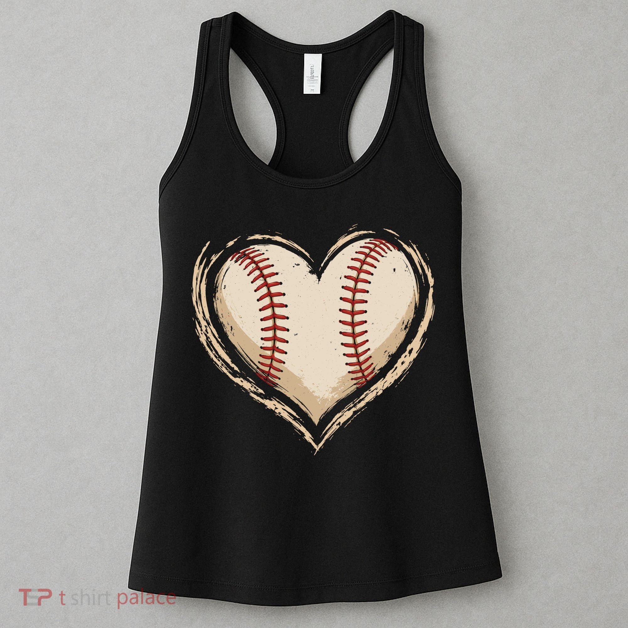 Heart Baseball Love Women's Tank Top