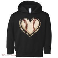 Heart Baseball Love Toddler Hoodie thumb 0