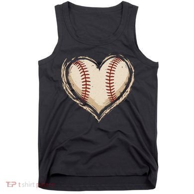 Heart Baseball Love Tank Top