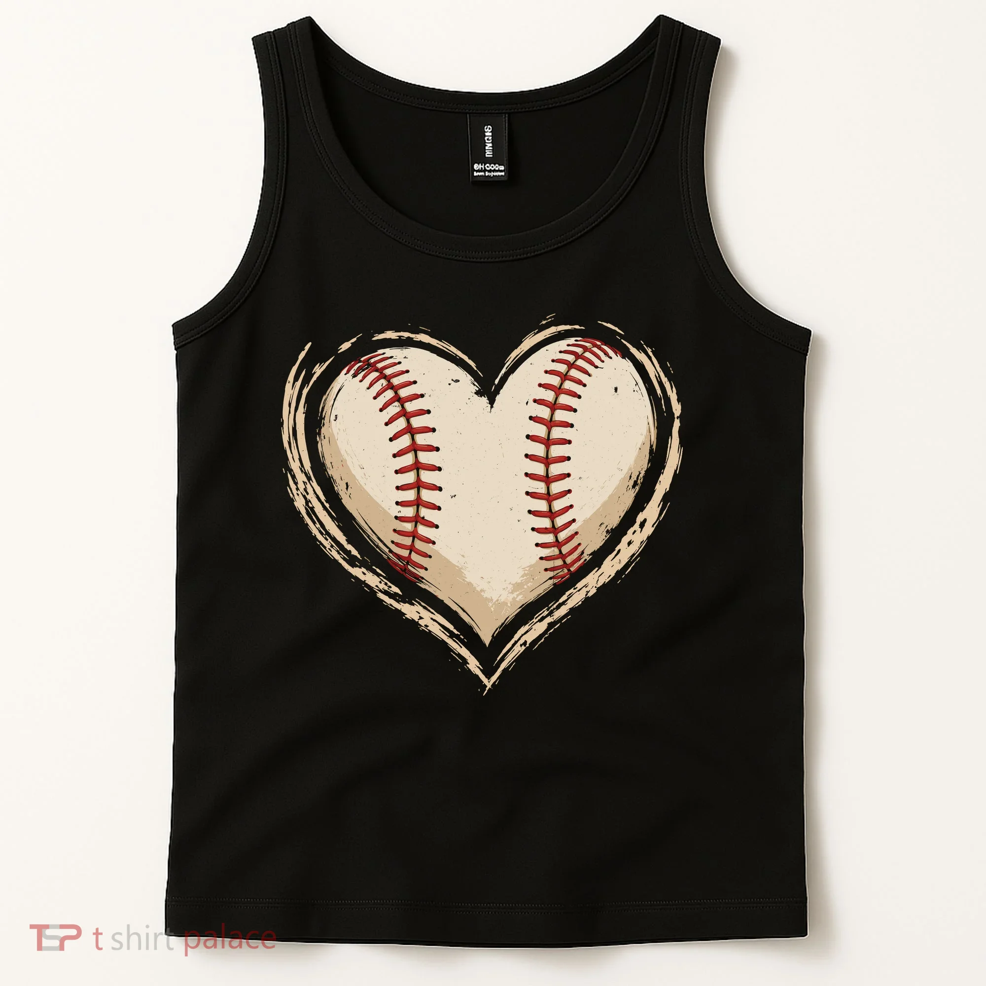 Heart Baseball Love Tank Top