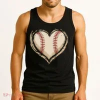 Heart Baseball Love Tank Top thumb 3