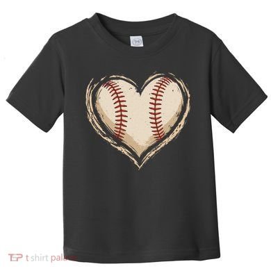 Heart Baseball Love Toddler T-Shirt