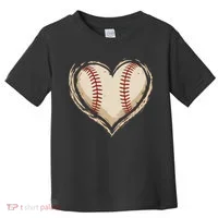 Heart Baseball Love Toddler T-Shirt thumb 0