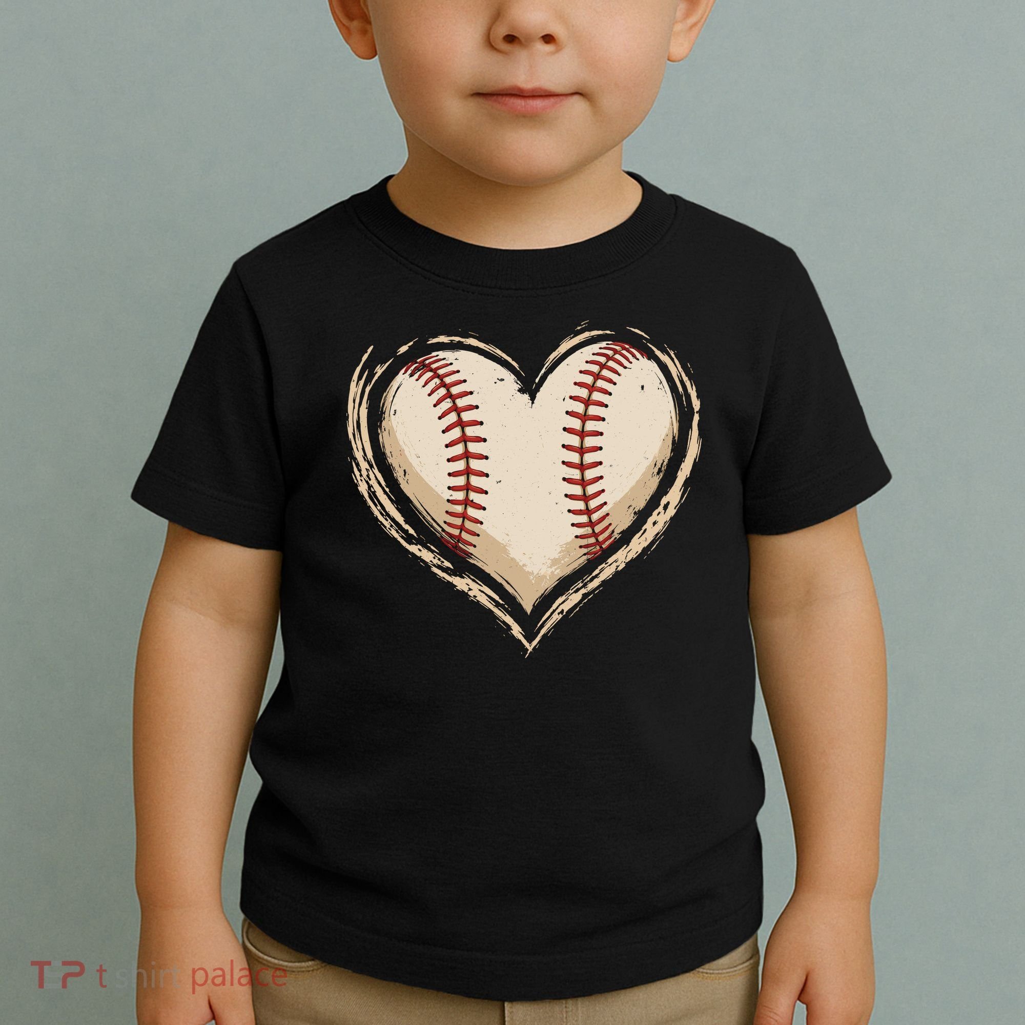 Heart Baseball Love Toddler T-Shirt