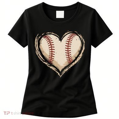 Heart Baseball Love Women's T-Shirt