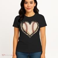 Heart Baseball Love Women's T-Shirt thumb 4