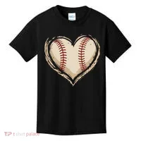 Heart Baseball Love Kids T-Shirt thumb 0