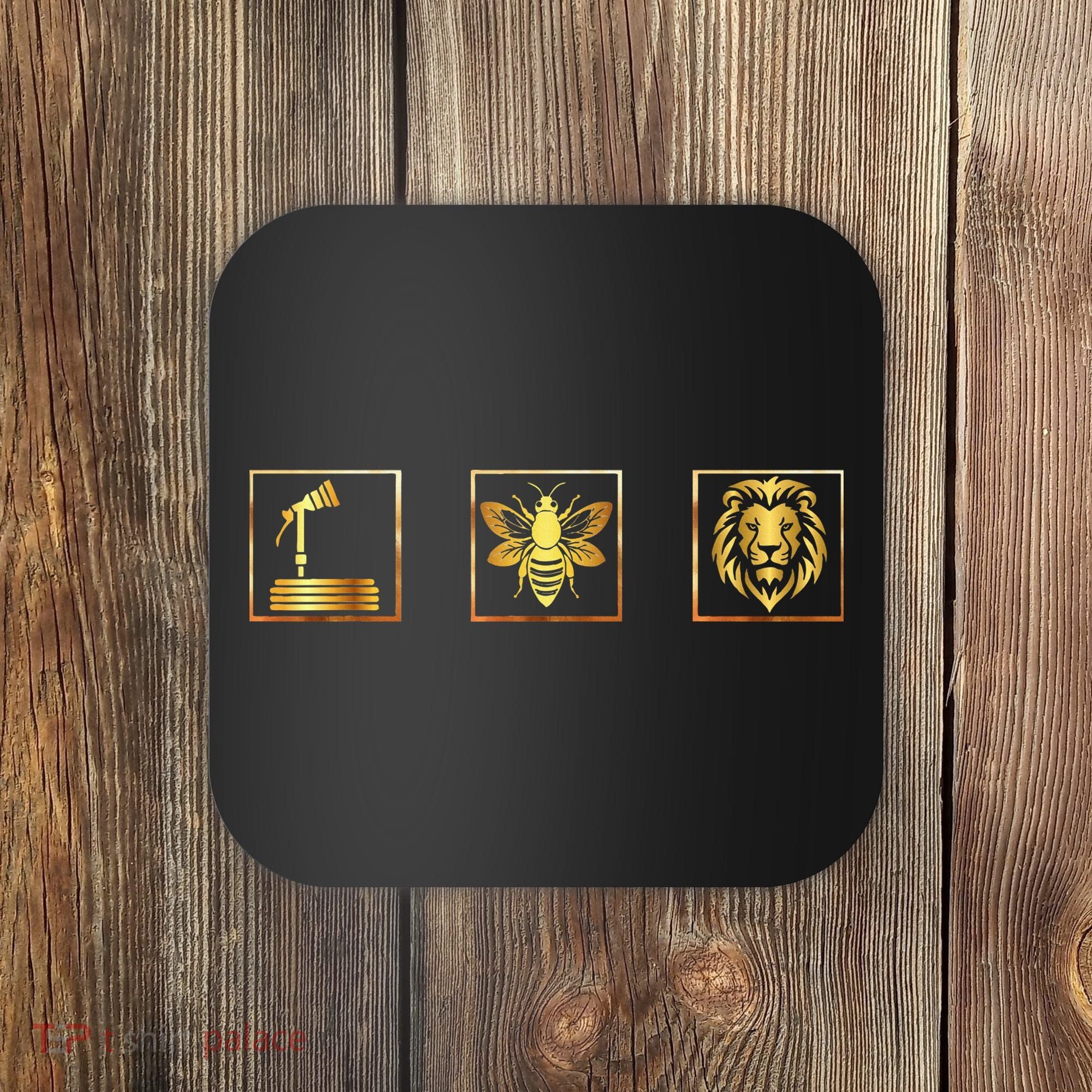 Hose Bee Lion Funny Hoes Be Lying Intended Coaster