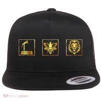 Hose Bee Lion Funny Hoes Be Lying Intended Flat Bill Trucker Hat thumb 0