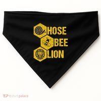 Hose Bee Lion Icons Funny Hoes Be Lying Pun Intended USA-Made Doggie Bandana thumb 0