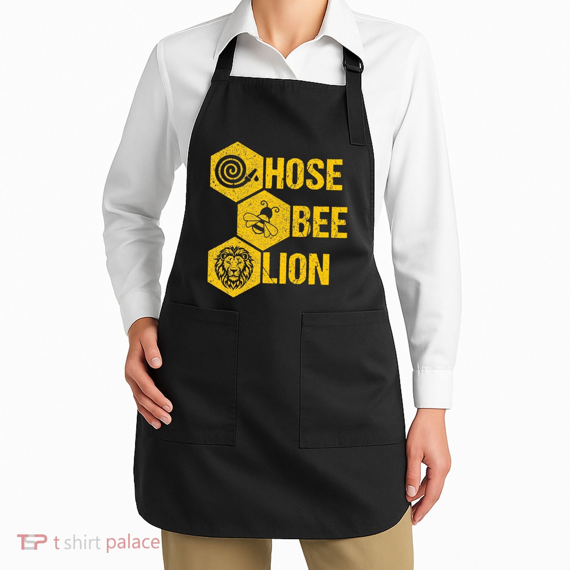 Hose Bee Lion Icons Funny Hoes Be Lying Pun Intended Apron