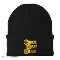 Hose Bee Lion Icons Funny Hoes Be Lying Pun Intended Beanie thumb 0