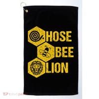 Hose Bee Lion Icons Funny Hoes Be Lying Pun Intended Golf Towel thumb 0