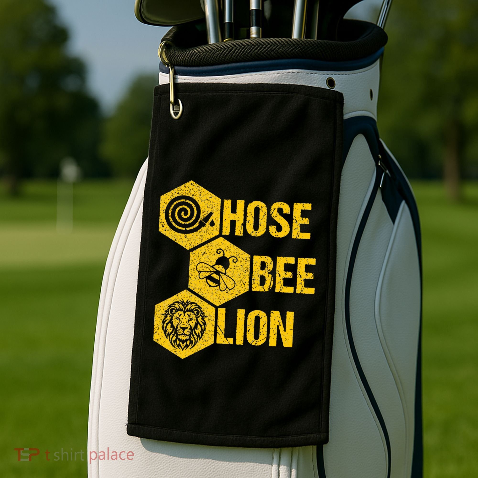 Hose Bee Lion Icons Funny Hoes Be Lying Pun Intended Golf Towel