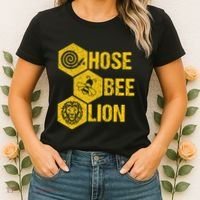 Hose Bee Lion Icons Funny Hoes Be Lying Pun Intended Women's T-Shirt thumb 2