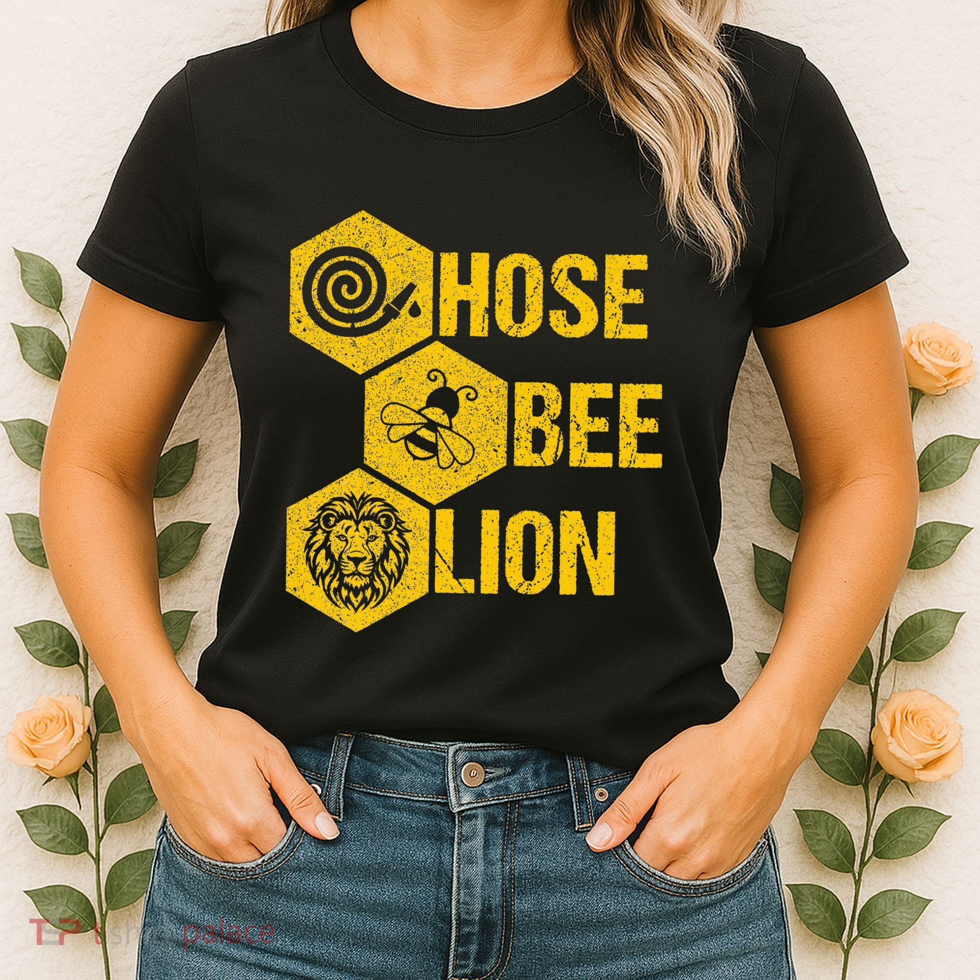 Hose Bee Lion Icons Funny Hoes Be Lying Pun Intended Women's T-Shirt