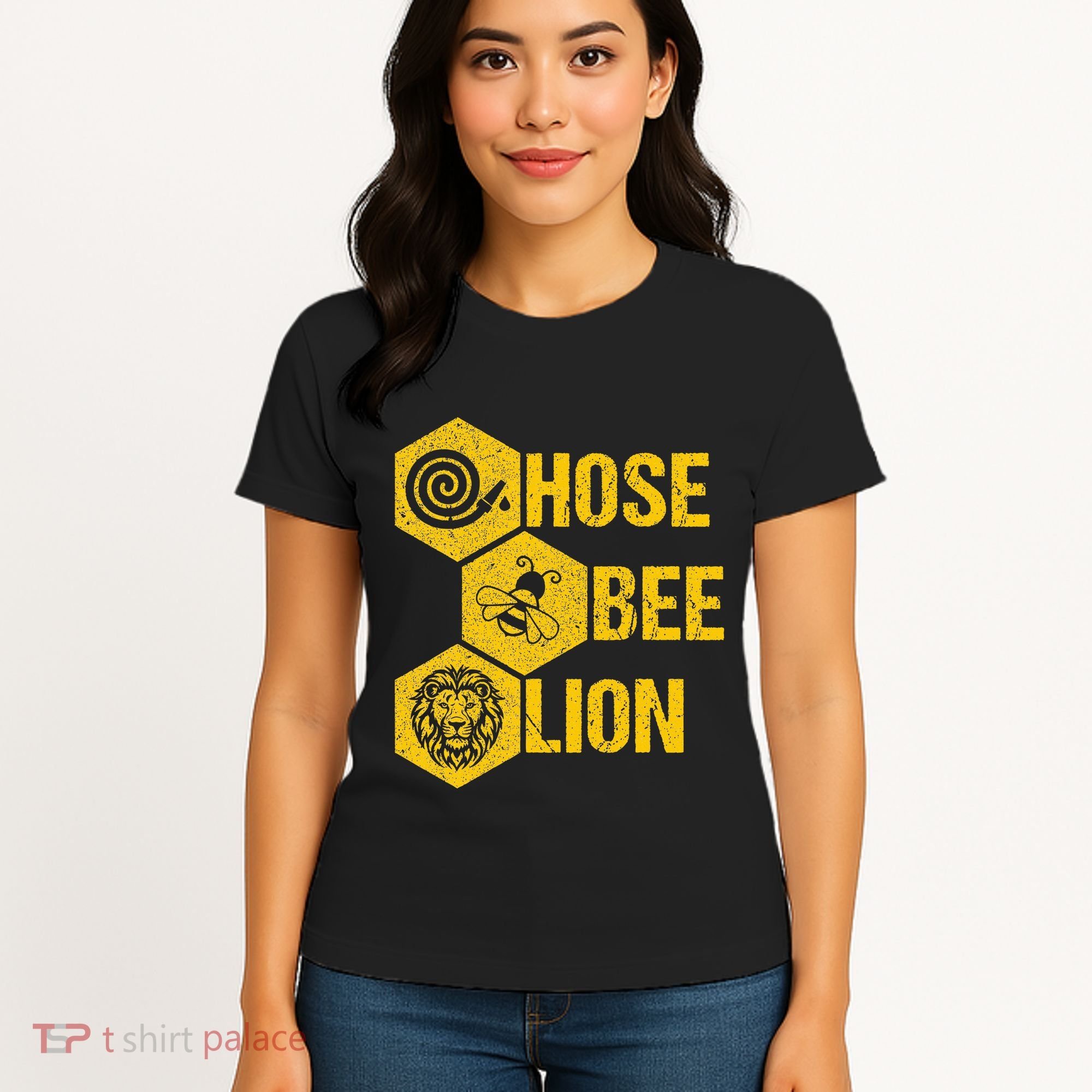 Hose Bee Lion Icons Funny Hoes Be Lying Pun Intended Women's T-Shirt