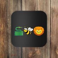 Hose Bee Lion Funny HoS Be Lying Coaster thumb 0