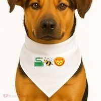 Hose Bee Lion Funny HoS Be Lying USA-Made Doggie Bandana thumb 1