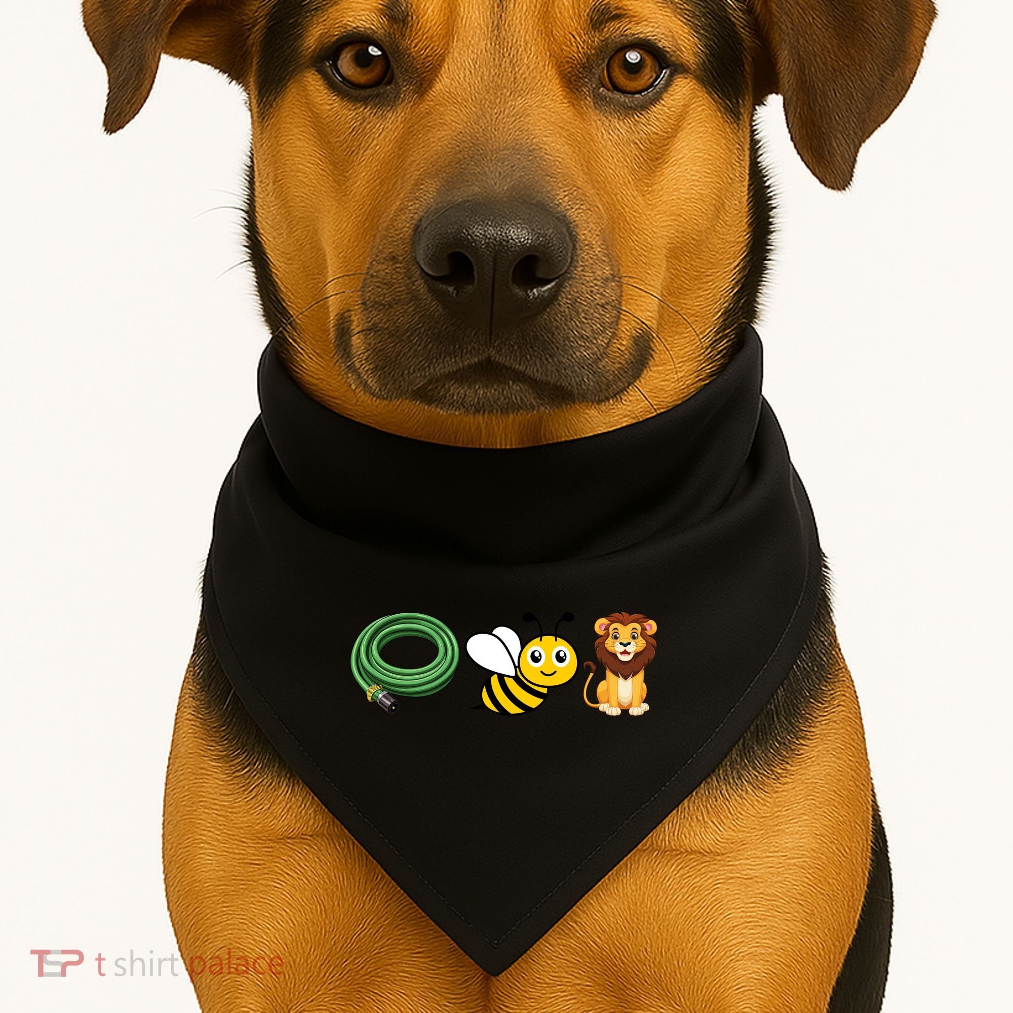 Hose Bee Lion Funny Meme Icons Hose Bee Lion Meme USA-Made Doggie Bandana