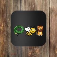 Hose Bee Lion Funny Meme Icons Hose Bee Lion Meme Coaster thumb 0