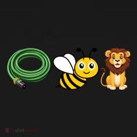 Hose Bee Lion Funny Meme Icons Hose Bee Lion Meme Coaster thumb 2