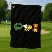 Hose Bee Lion Funny Meme Icons Hose Bee Lion Meme Golf Towel thumb 1