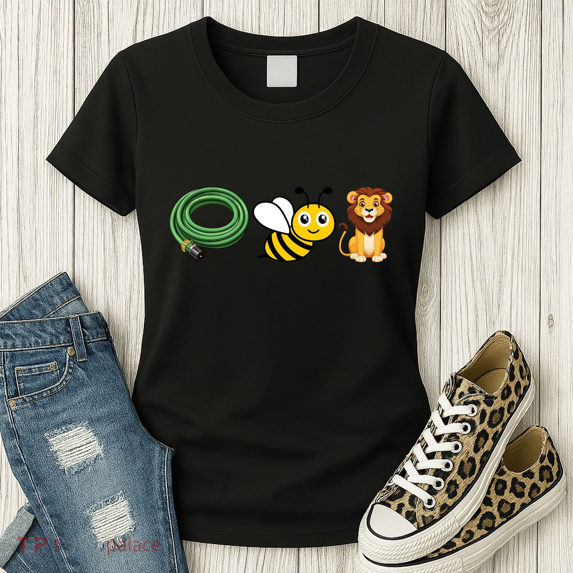 Hose Bee Lion Funny Meme Icons Hose Bee Lion Meme Women's T-Shirt