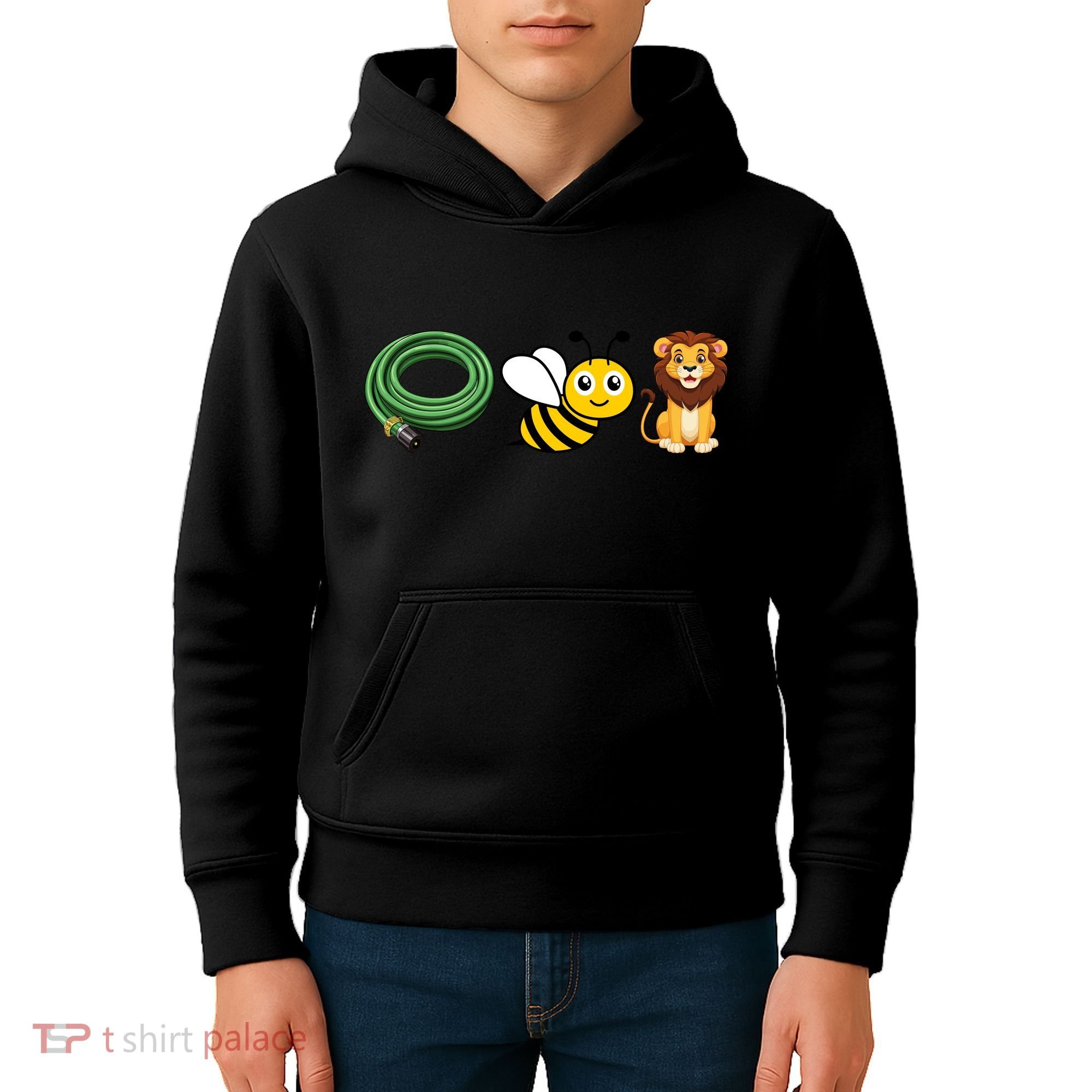Hose Bee Lion Funny Meme Icons Hose Bee Lion Meme Kids Hoodie