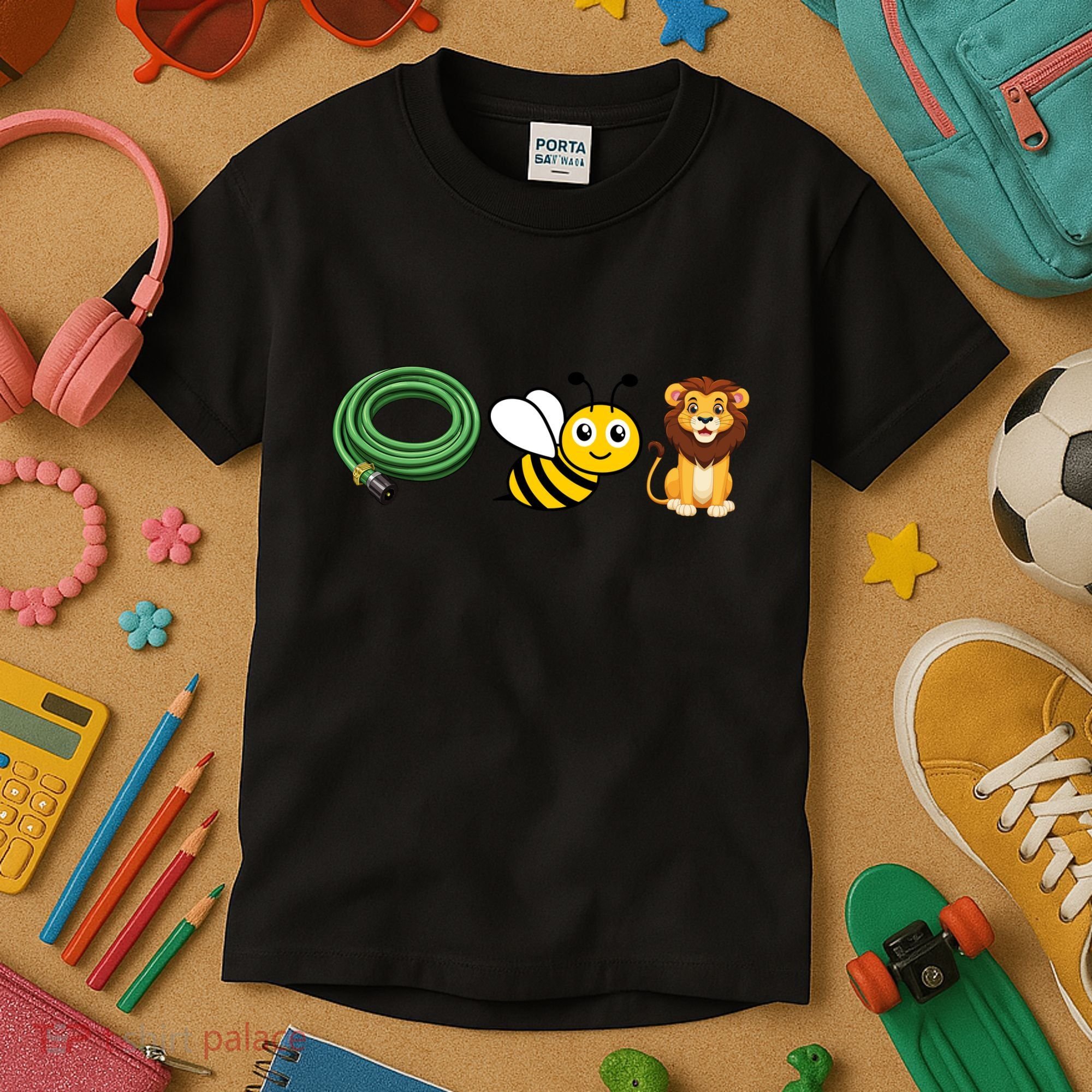 Hose Bee Lion Funny Meme Icons Hose Bee Lion Meme Kids T-Shirt