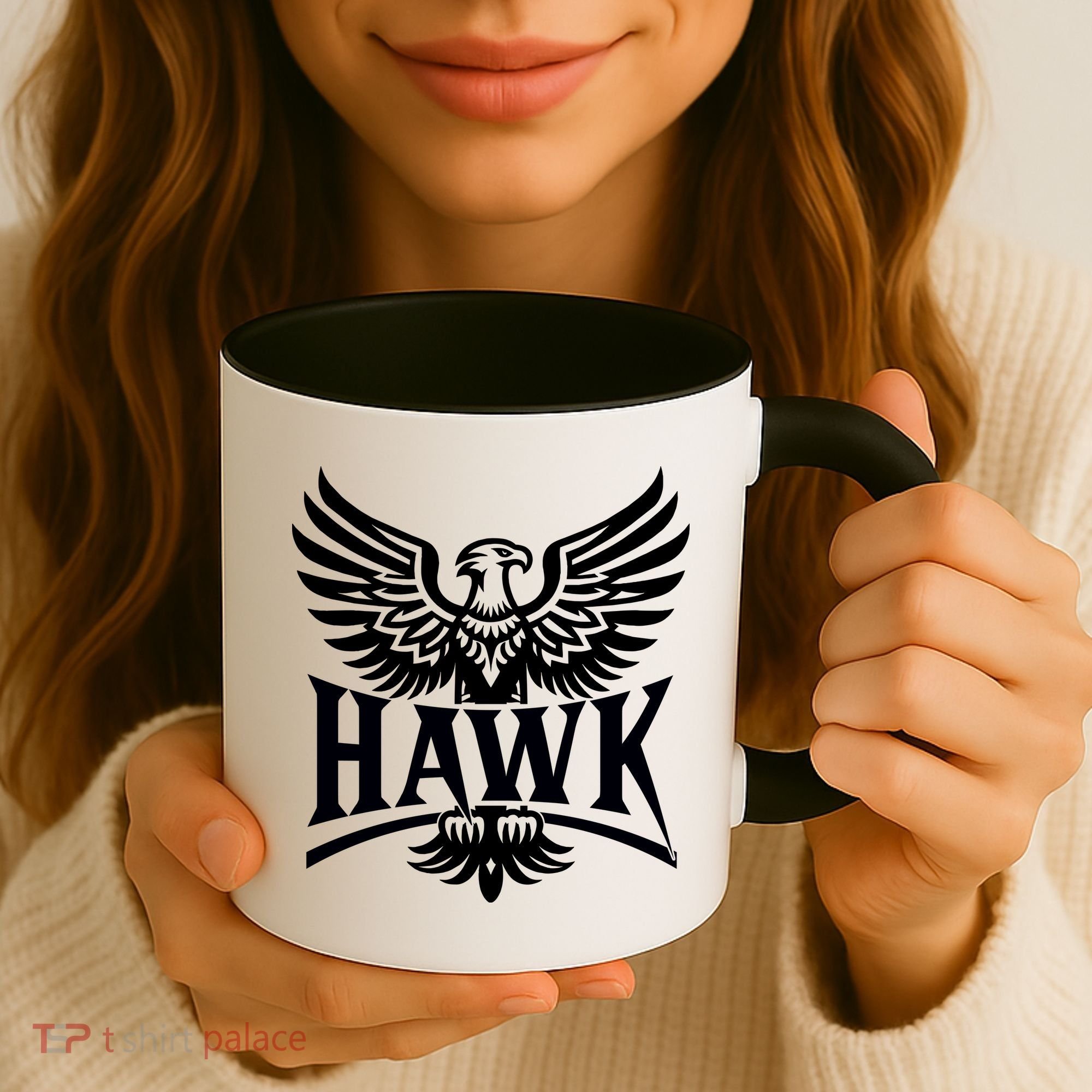 Hawk Bird Logo Coffee Mug