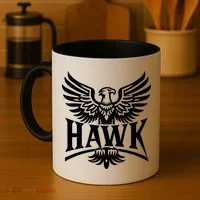 Hawk Bird Logo Coffee Mug thumb 4