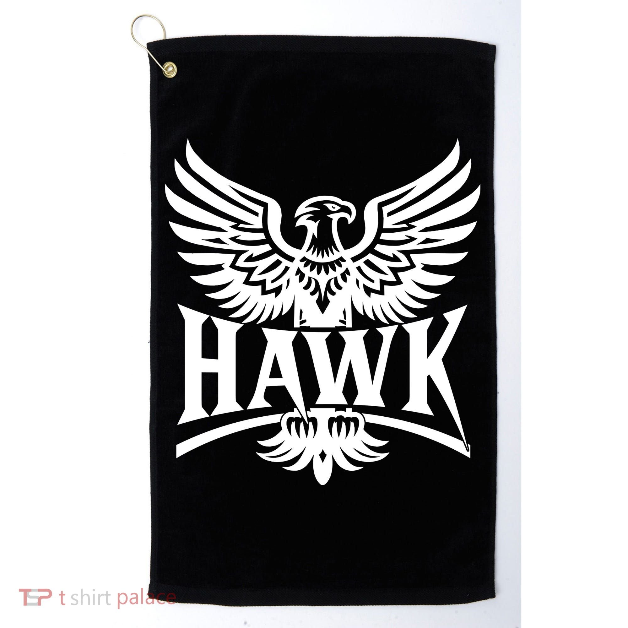 Hawk Bird Logo Golf Towel