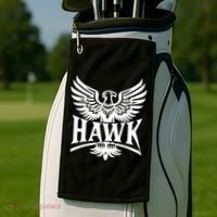 Hawk Bird Logo Golf Towel thumb 2