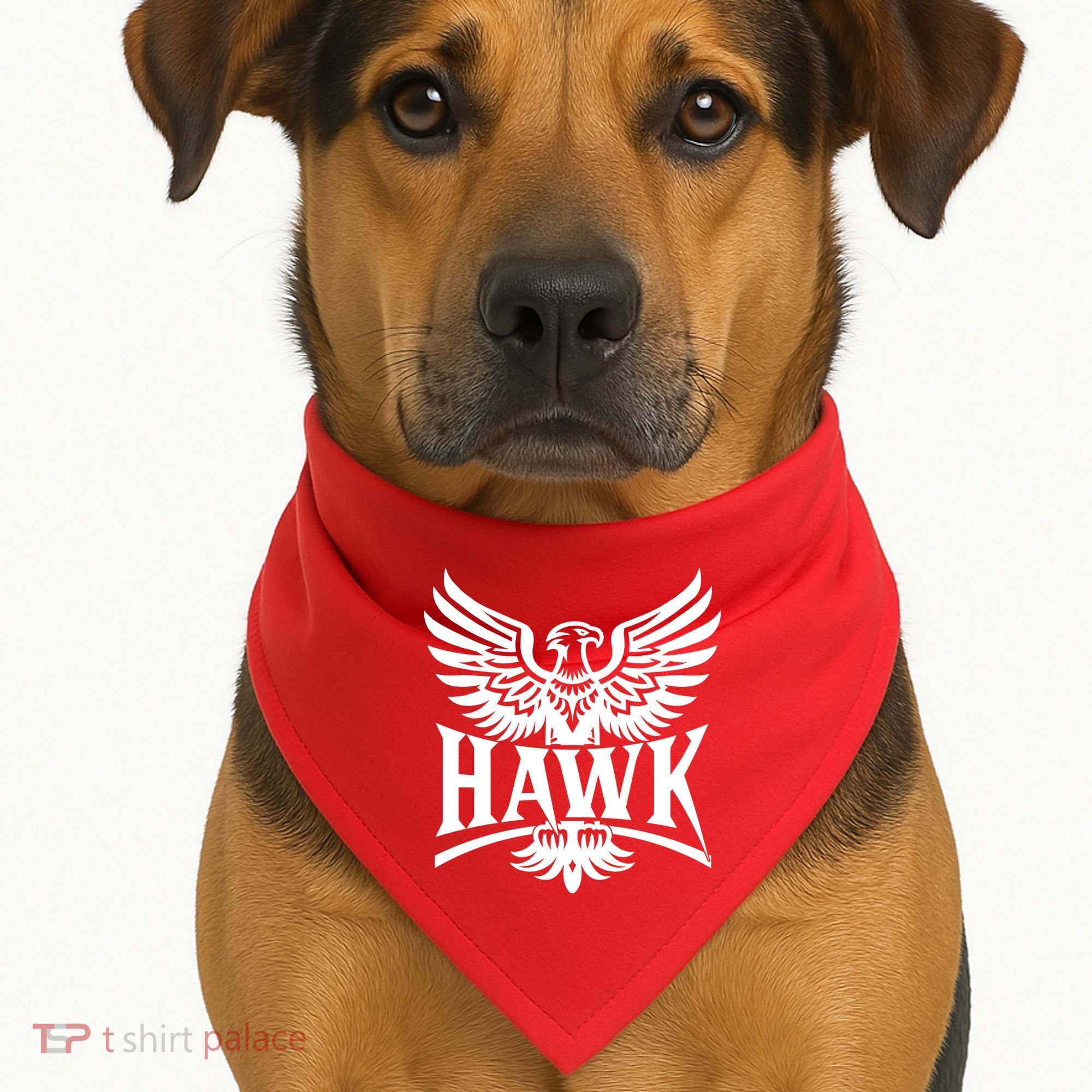 Hawk Bird Logo USA-Made Doggie Bandana