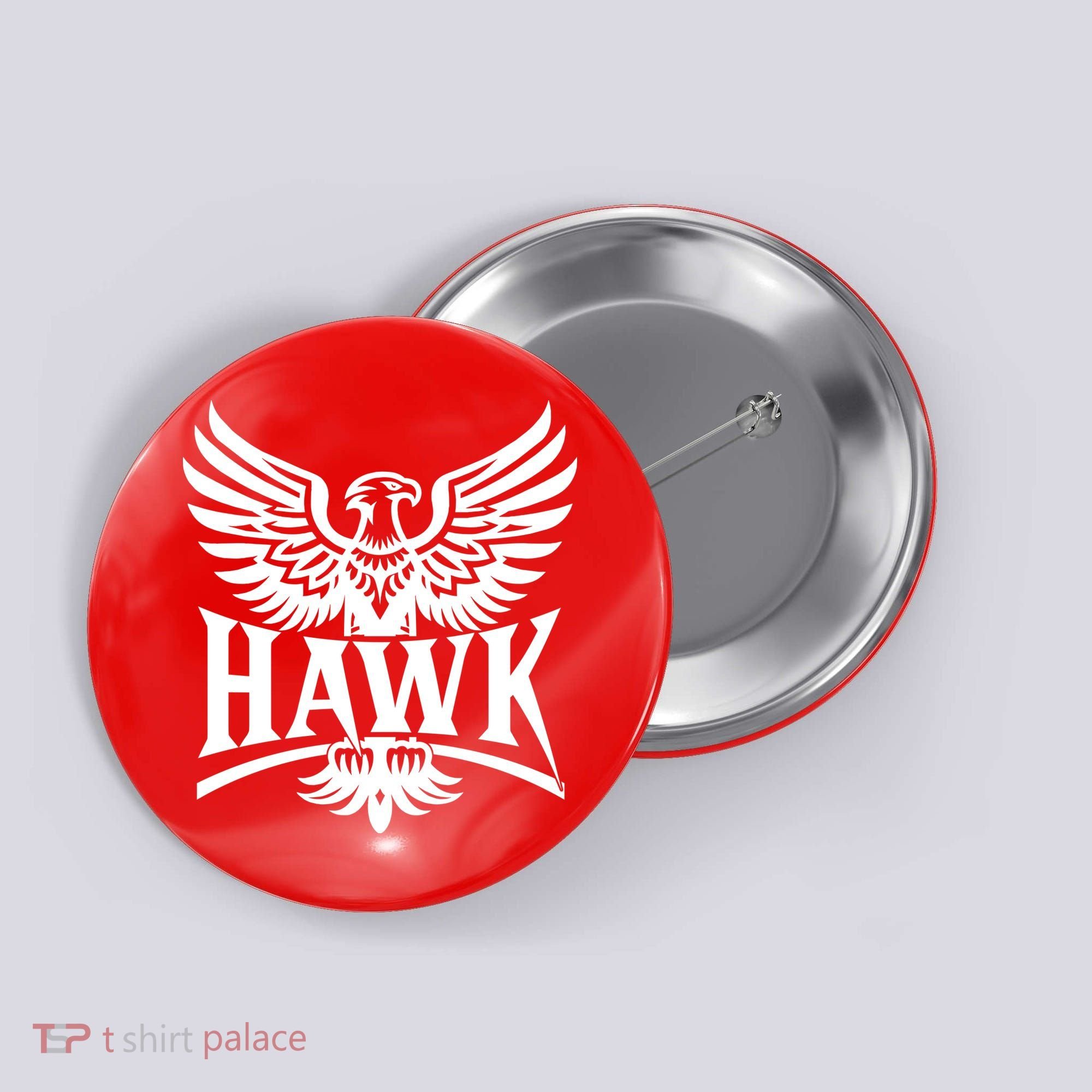Hawk Bird Logo Button