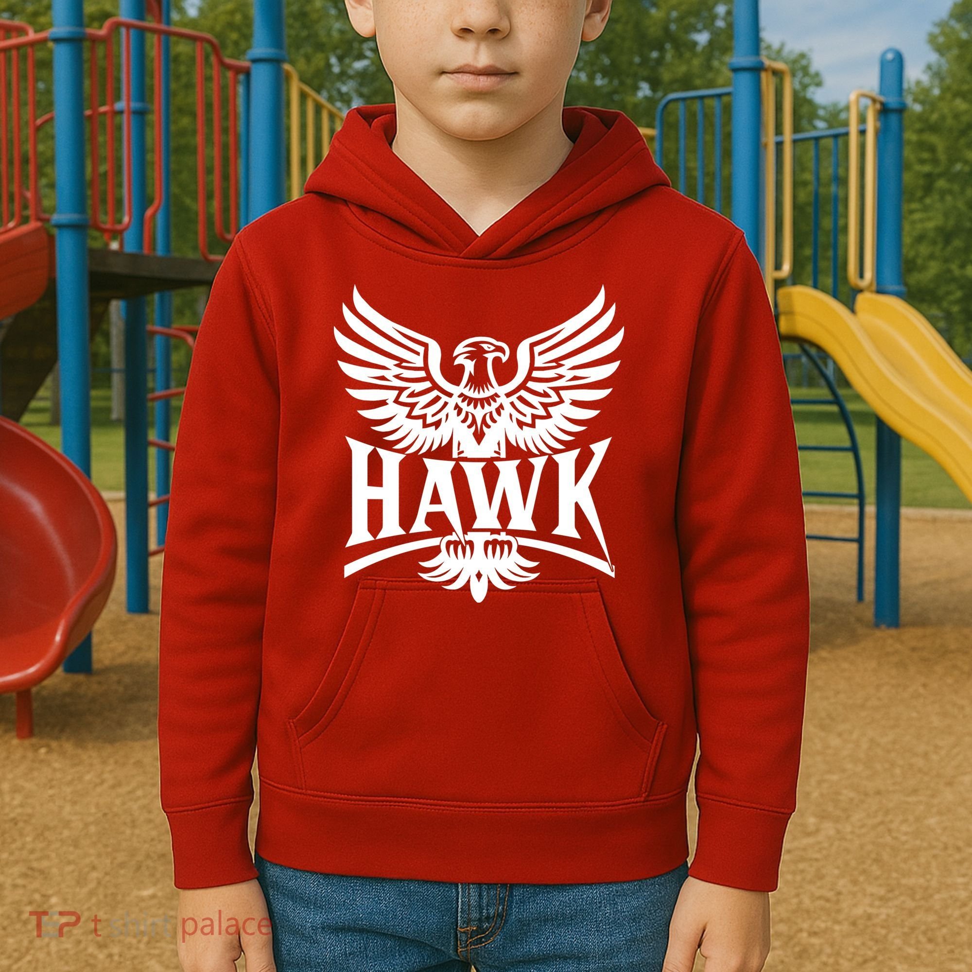 Hawk Bird Logo Kids Hoodie