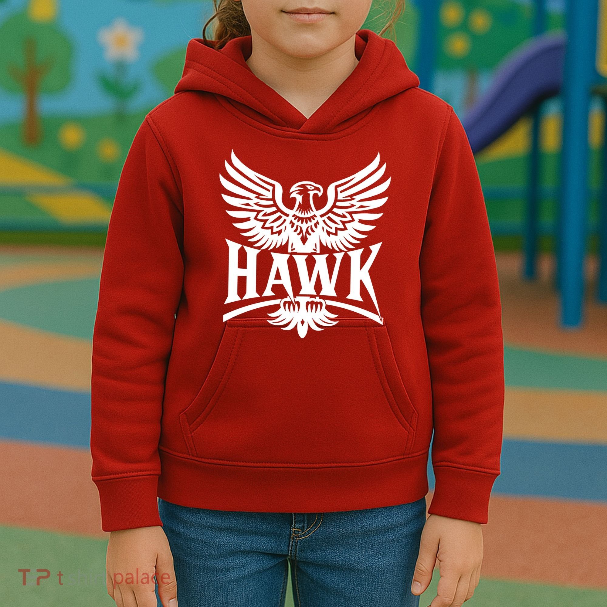 Hawk Bird Logo Kids Hoodie