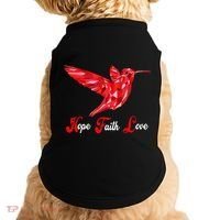 Humming Bird Love Faith Hope World AIDS Day Doggie Tank thumb 0
