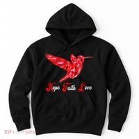 Humming Bird Love Faith Hope World AIDS Day Hoodie thumb 0