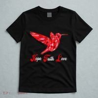 Humming Bird Love Faith Hope World AIDS Day T-Shirt thumb 5