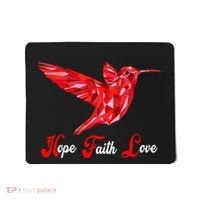 Humming Bird Love Faith Hope World AIDS Day Mousepad thumb 0