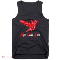 Humming Bird Love Faith Hope World AIDS Day Tank Top thumb 0