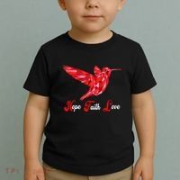 Humming Bird Love Faith Hope World AIDS Day Toddler T-Shirt thumb 2