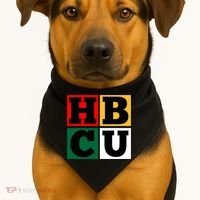 Hbcu Block Letters Grads Alumni Gift USA-Made Doggie Bandana thumb 1
