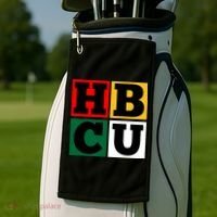 Hbcu Block Letters Grads Alumni Gift Golf Towel thumb 2