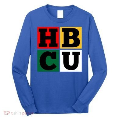 Hbcu Block Letters Grads Alumni Gift Long Sleeve Shirt