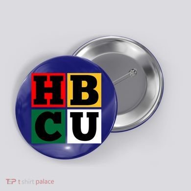 Hbcu Block Letters Grads Alumni Gift Button
