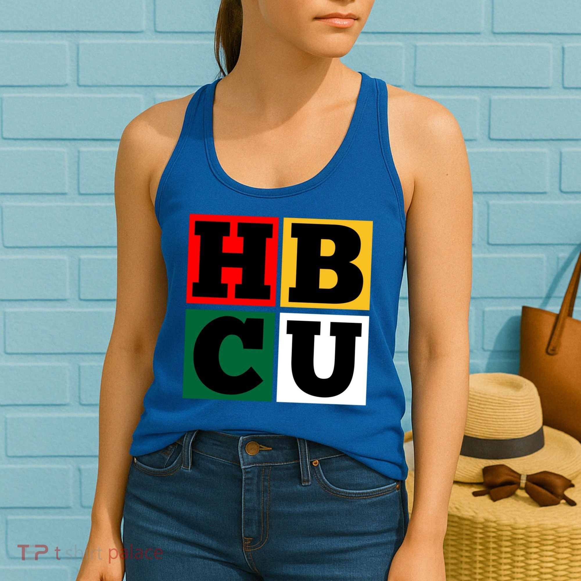 Hbcu Block Letters Grads Alumni Gift Women's Tank Top